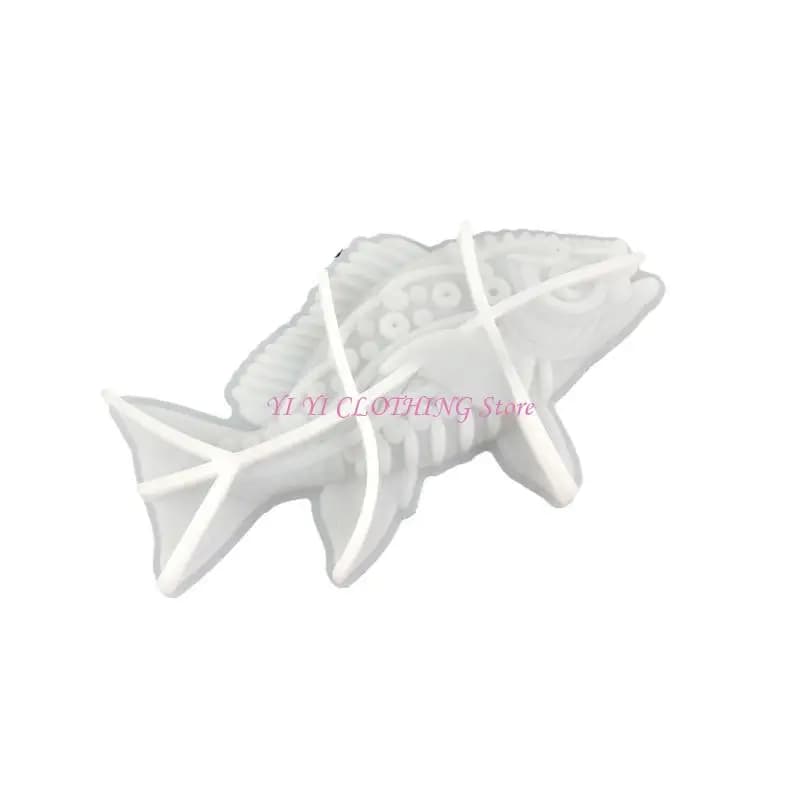 N5KF Fai da te Ciondolo pesce in rilievo Stampo in silicone Stampi in resina epossidica fatti a mano Decorazioni da parete
