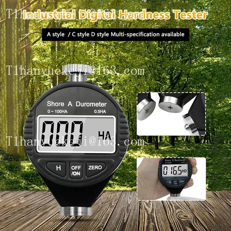 Pointer digital display rubber hardness tester Shore hardness tester A/C/O/D tire plastic foam rubber roller leather