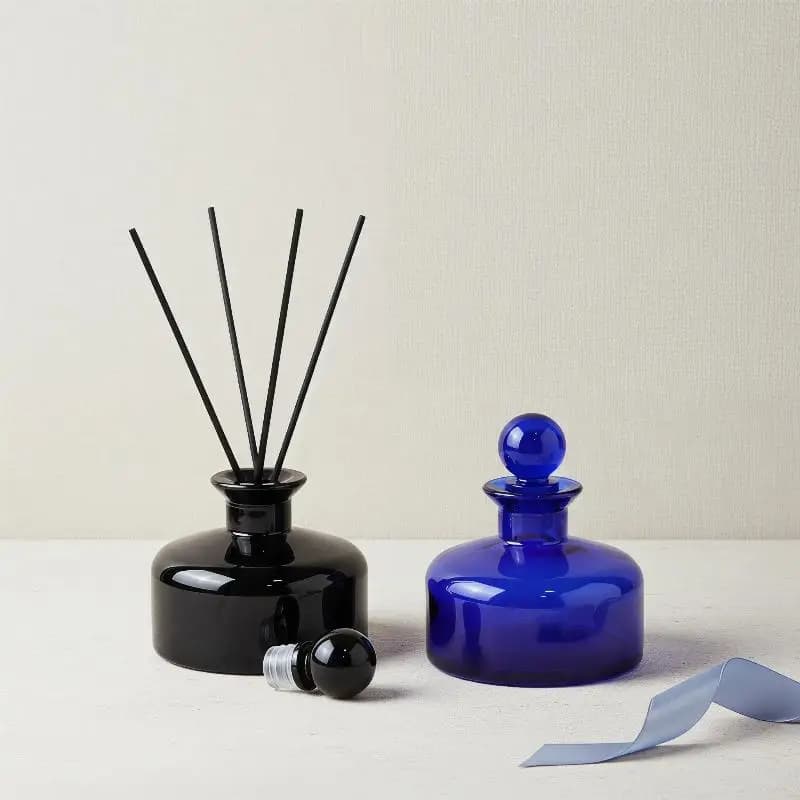 150ml Essential Oil Diffuser Bottle Empty Aromatherapy Glass Container For Home Office Air Freshener Decor