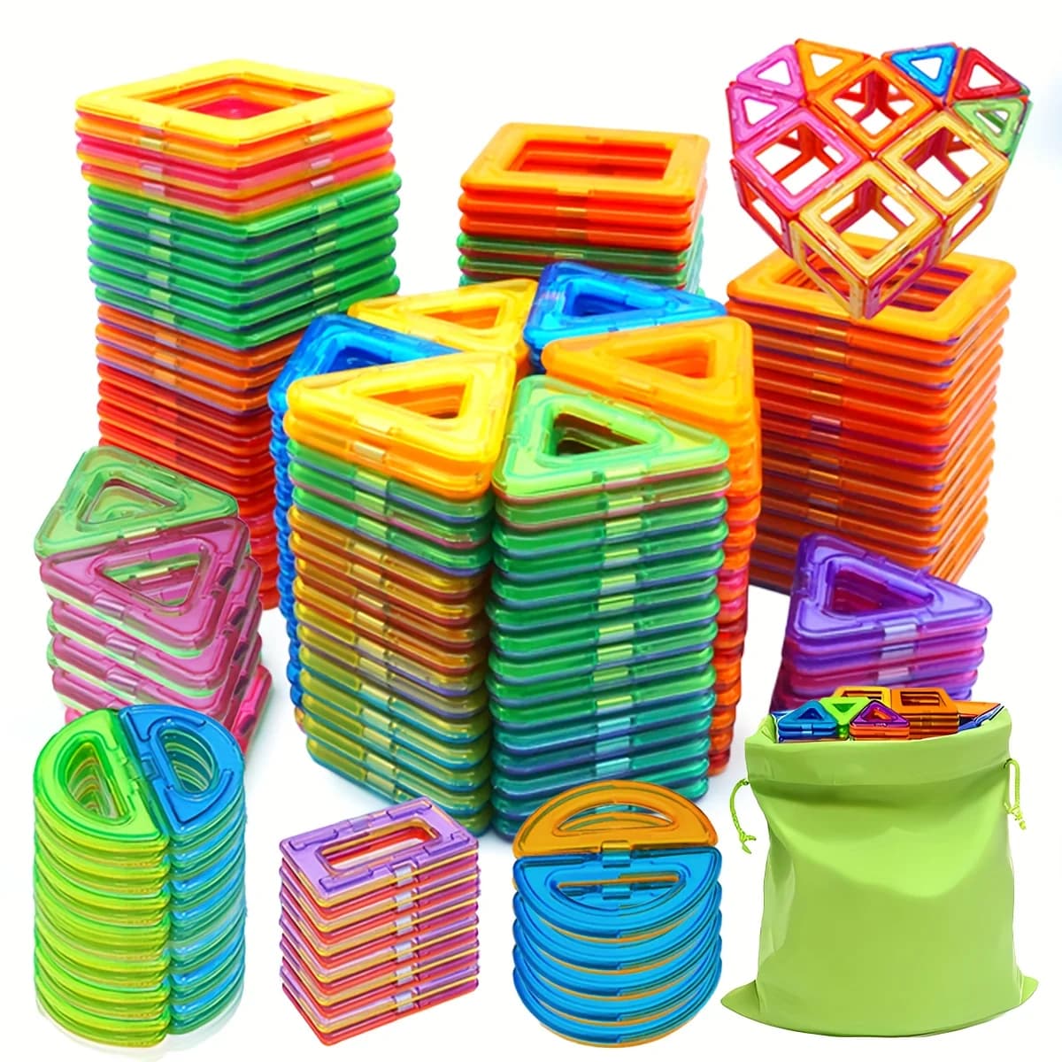 Magnetic Building Block Toys Magnetic Tiles, Puzzle Toys Magnetic Blocks, the Best Gift for Children