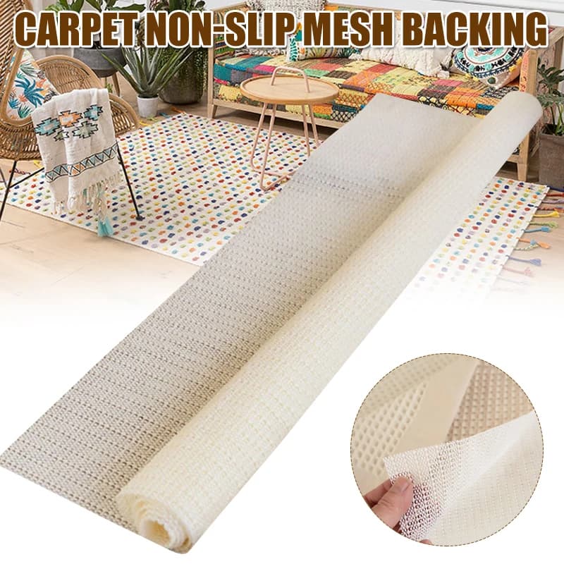 Tappetini antiscivolo per tappeti, mantengono i tappeti in posizione, resistenti allo scivolamento, lavabili, diverse misure, per pavimenti duri.
