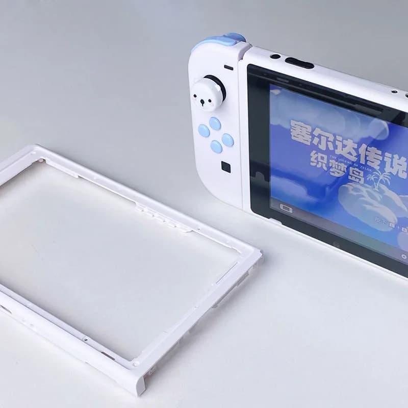 Guscio della piastra frontale con modifica del telaio anteriore personalizzato per accessori di ricambio per custodia Shell per console Nintendos Switch NS