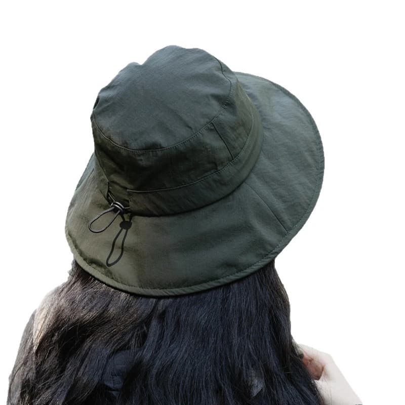 Solid Color Sun Hats for Men Outdoor Fishing Cap Wide Brim Anti-UV Protection Women Bucket Hat Summer Hiking Fisherman Caps