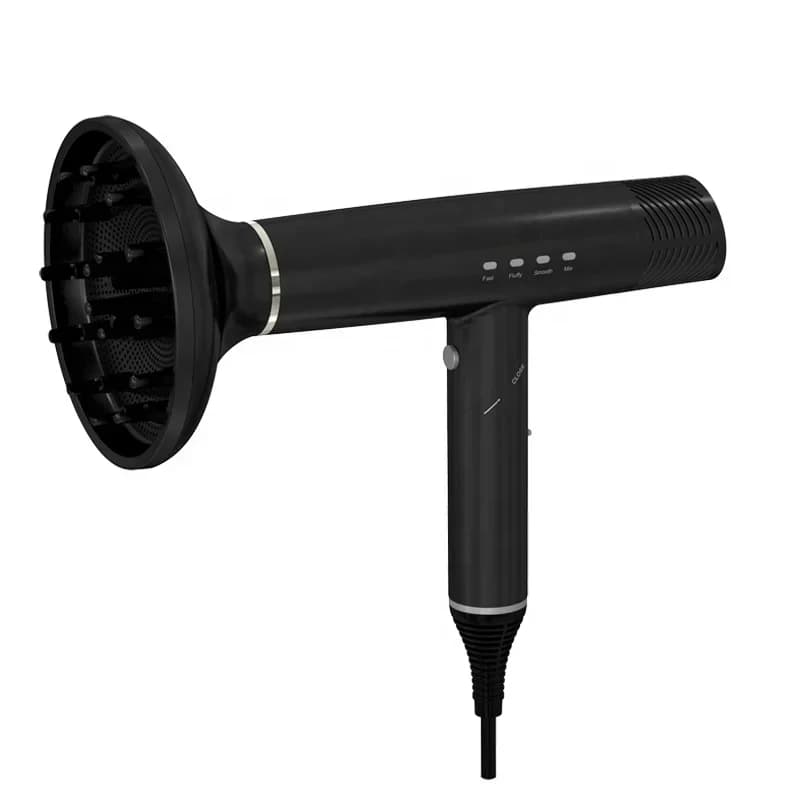 Remote infrared bioceramic technology with memory function Foldable intelligent electric hair dryer