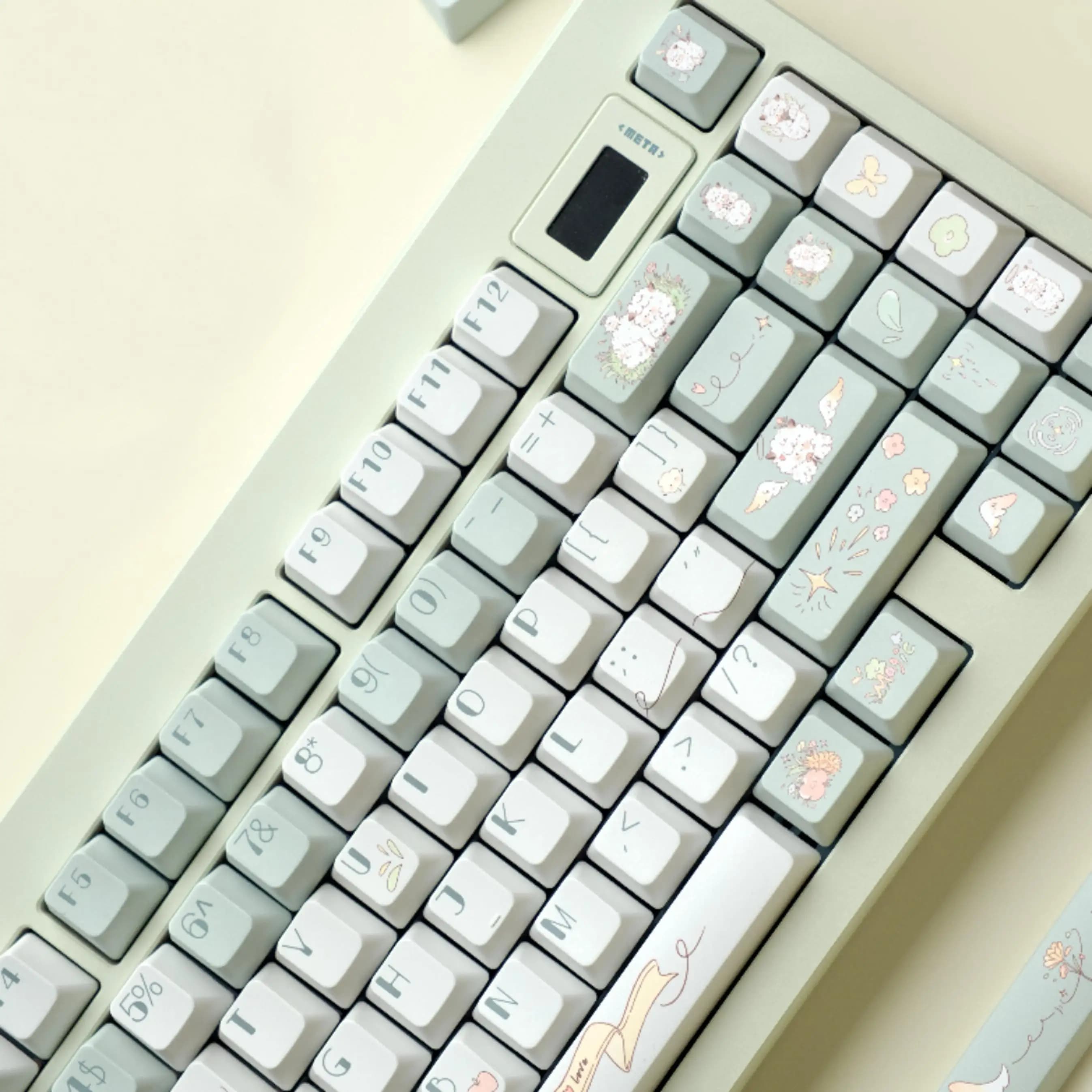 Altezza fc del keycap della tastiera meccanica pbt a sublimazione originale a cinque lati di pecora