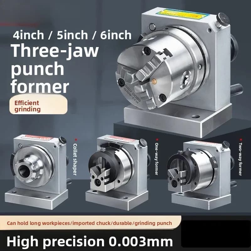 High Precision 3-Jaw Punch Former Grinding Machine – Uni/Bi-Directional with ER32 Collet for Needle/OD Grinding