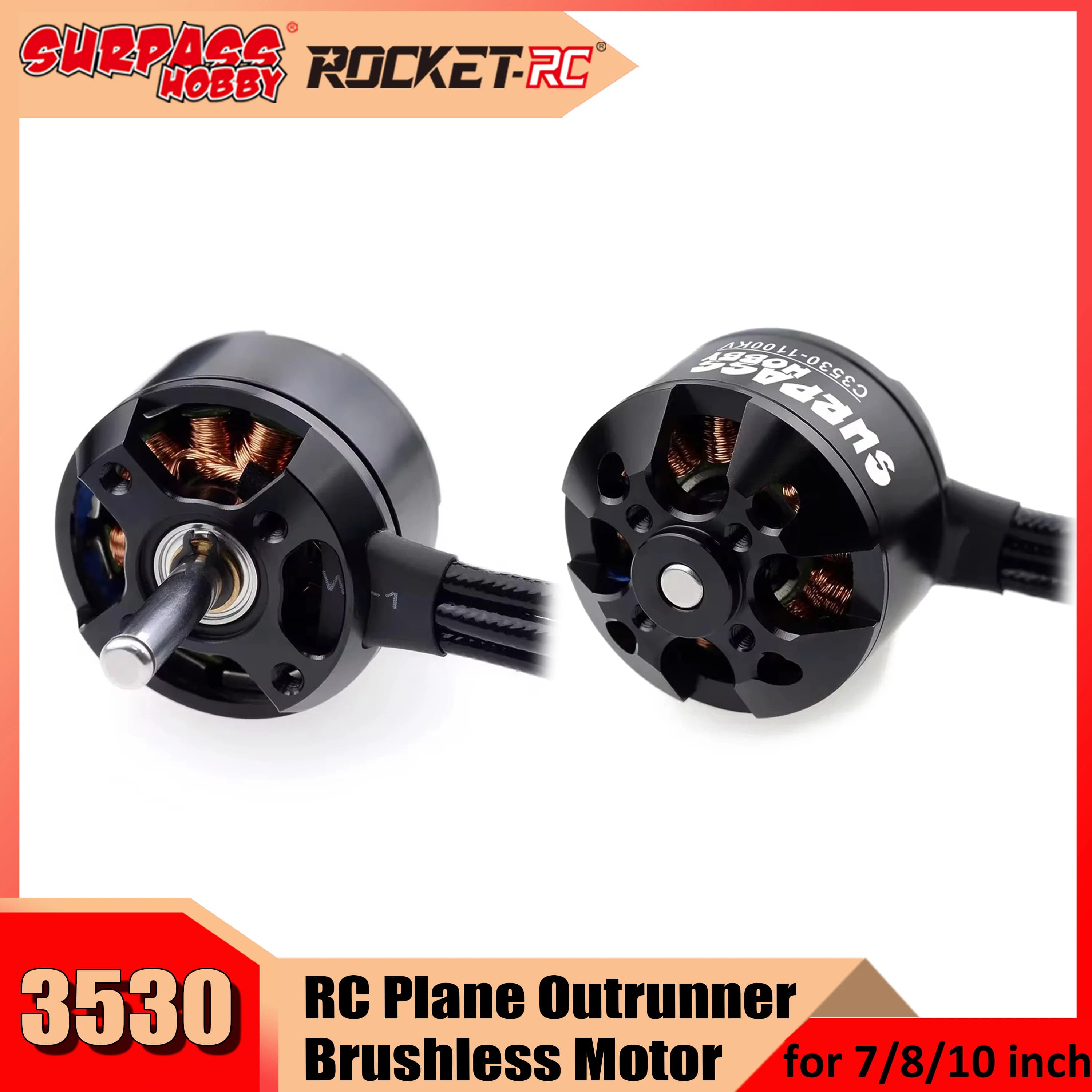 Surpass Hobby 2808 C3530 1100KV 1400KV 1700KV Motore Brushless per Modello RC Drone ad ala fissa Aereo Elicottero FPV