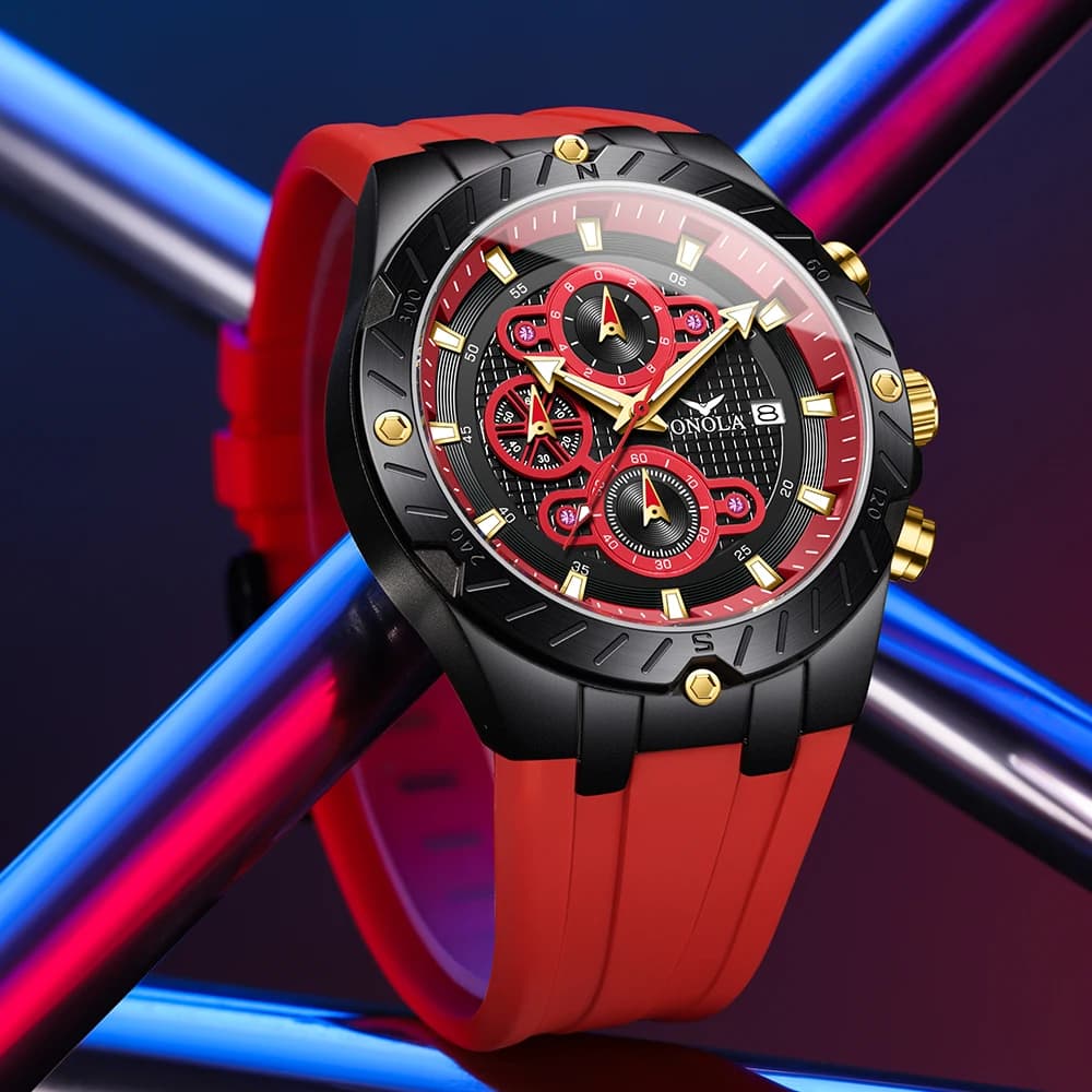 ONOLA Luxury Men Watch Night Light 3Bar Waterproof Date Men Quartz Watch High Quality Men's Sports Watch Clock