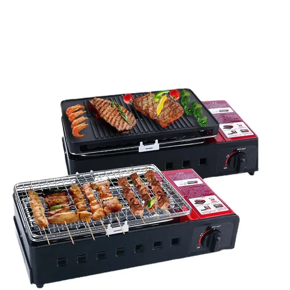 L1218 Camp barbecue stove Outdoor grill Portable gas cooker Spiedini for barbecue for domestic barbecue