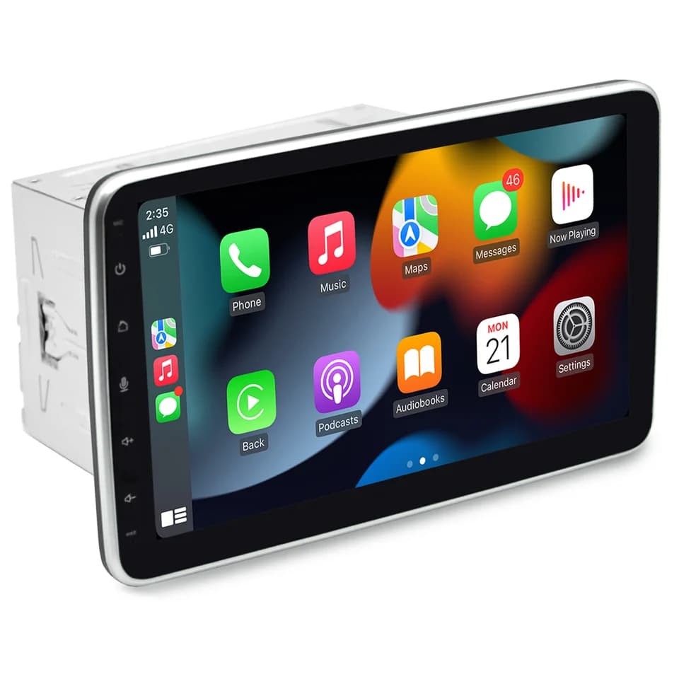 Monitor per Poggiatesta Auto da 10.1 Pollici, Lettore Multimediale Audio Video con Supporto HD 1080P, Schermo Touch LCD con Altoparlante Bluetooth MP4 MP5