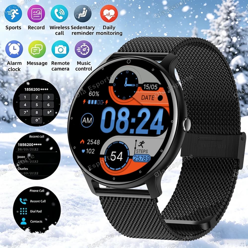 2026 Smart Watch Men Women Full Touch Screen Sports Fitness Watch Man IP67 Waterproof Bluetooth For Android IOS Smartwatch Men