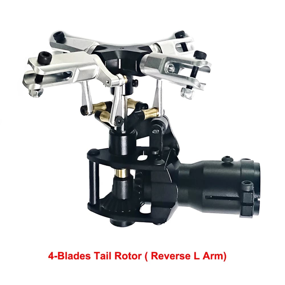 Accessorio per coda di trasmissione dinamometrica a 4 pale in metallo RC fai-da-te per elicottero Align Trex 600 700 RC