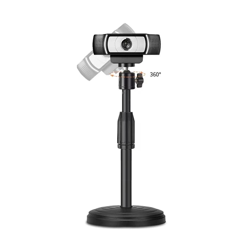 Supporto Treppiede Regolabile da Tavolo per Webcam Logitech C920 C270, Supporto da Scrivania per Videocamera
