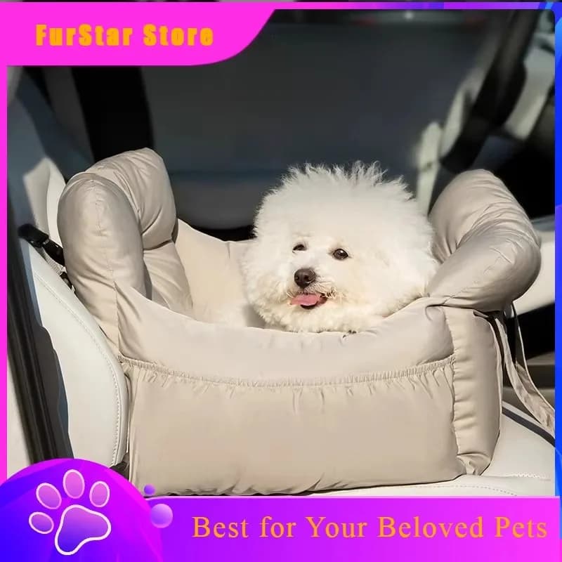 FurStarIns Pet Car Dog Bed Washable Travel Carrier Small Cat Safety Seat Cushion Dog Car Seat Cage Booster Seat For Medium Larg