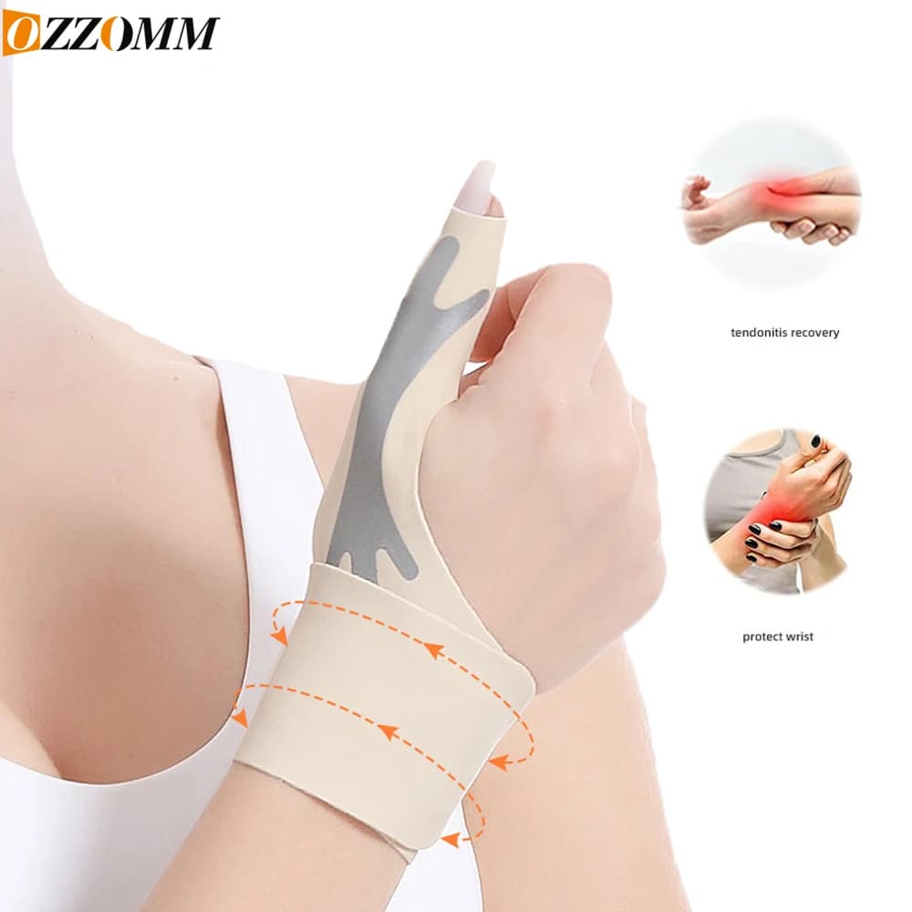 1 pz pollice artrite polsi tutore ultra sottile cinturino di compressione del pollice supporto del tunnel carpale per uomini donne, supporto del polso per lo sport