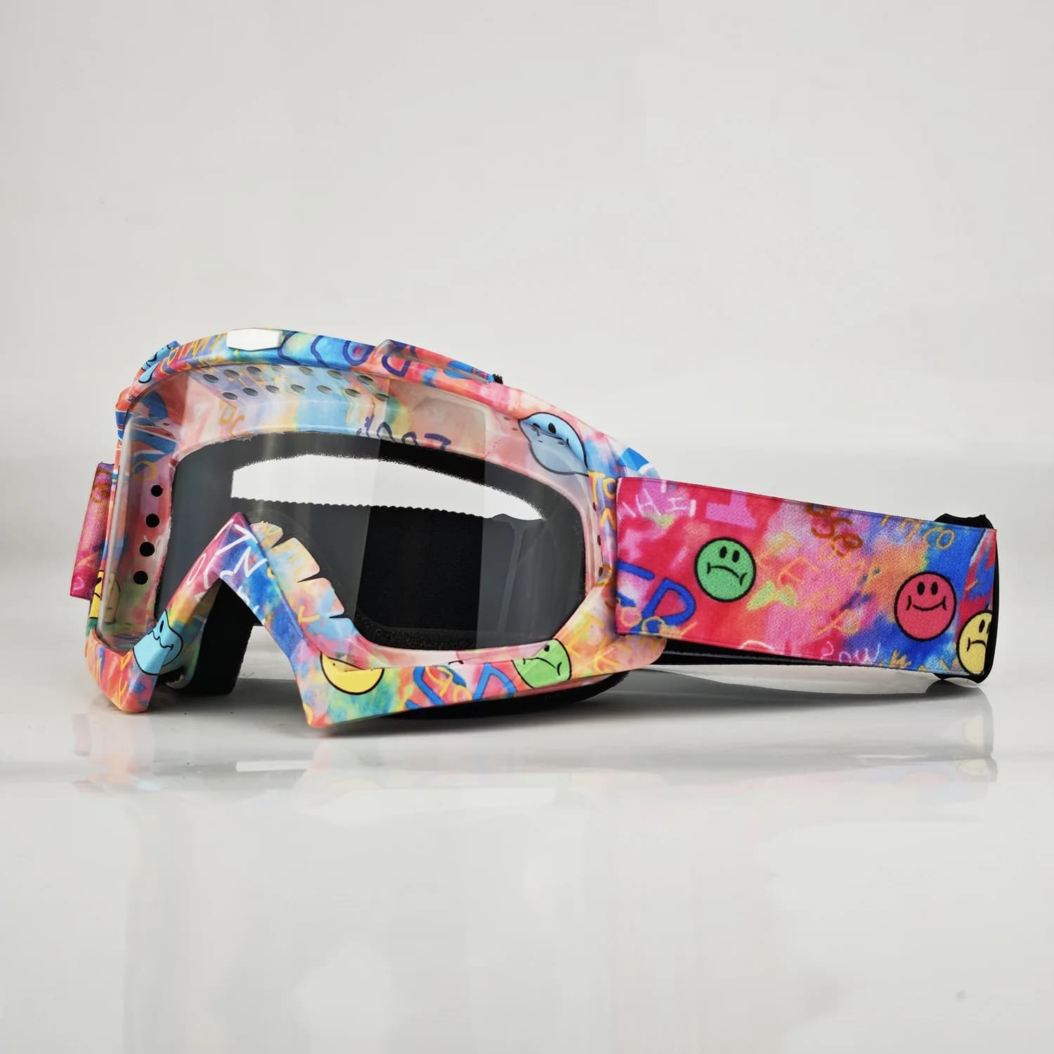 Occhiali da Sci per Bambini con Protezione UV, Unisex, Colorati, per Ciclismo Fuoristrada e Sport all'Aperto