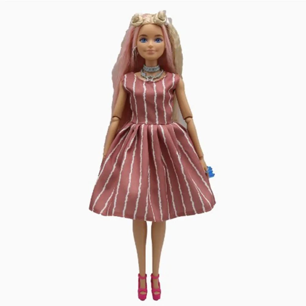 Gonna a pois per bambole alla moda, abiti casual fatti a mano a righe, accessori fai da te, giocattoli regalo per bambine per bambole da 30 cm