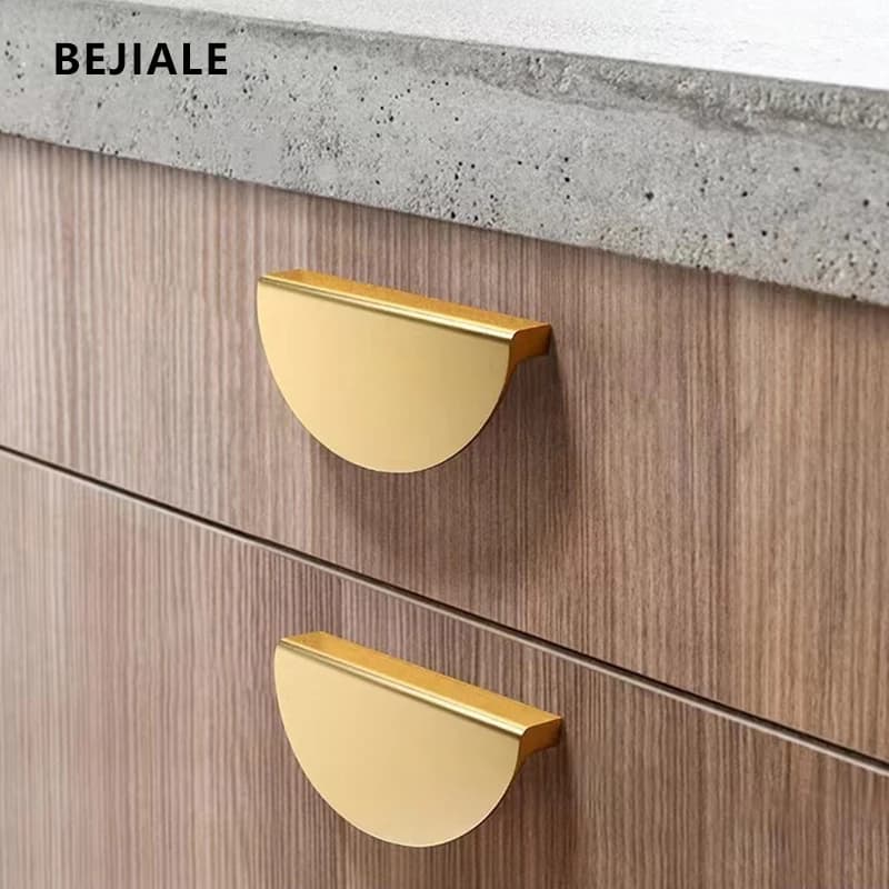 1PC cabinet door handle semicircle cabinet door handle mounted drawer door handle for furniture in American style black