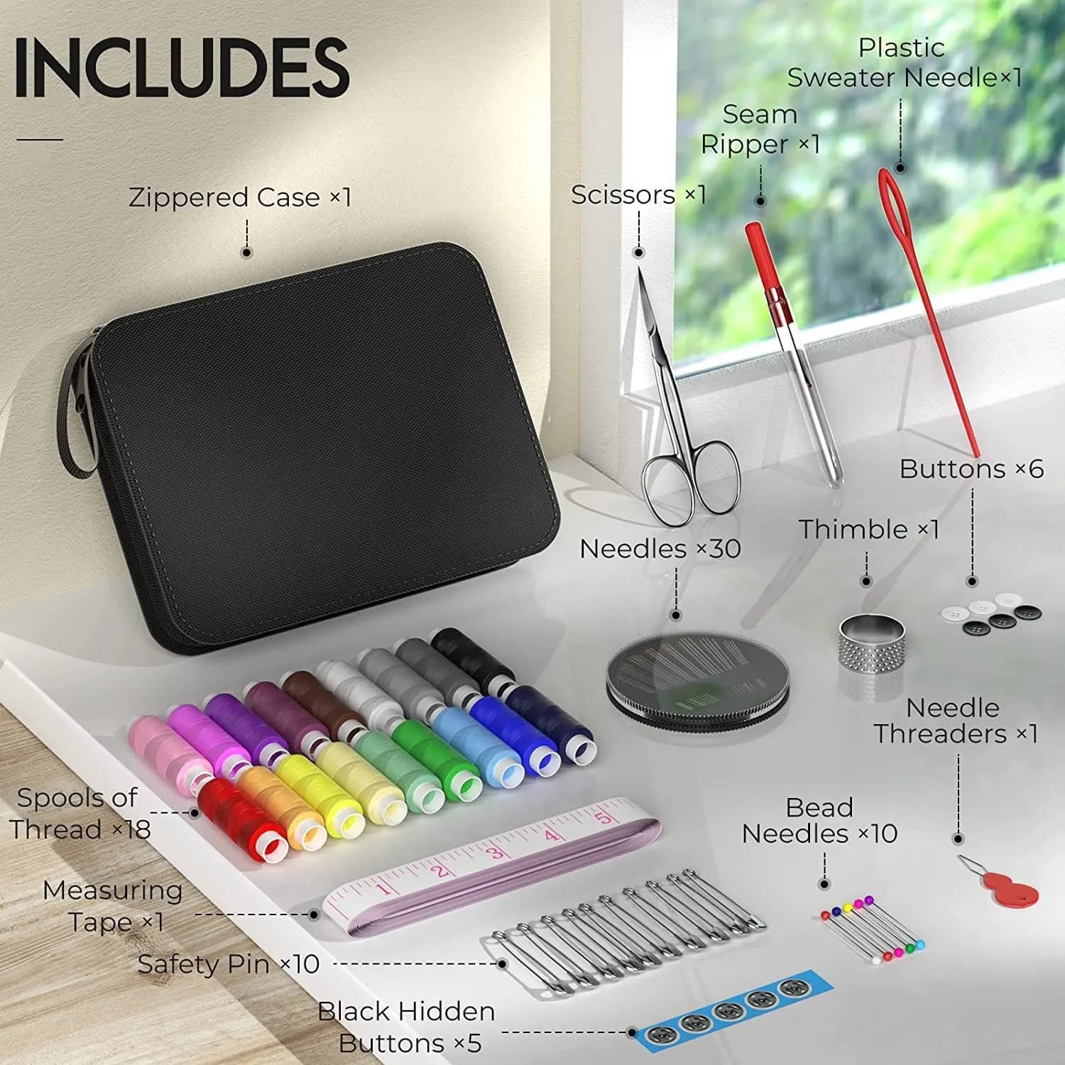 Sewing Kits DIY Multi-Function Sewing Box Set For Hand Quilting Stitching Embroidery Thread Sewing Accessories Sewing Tools Kits