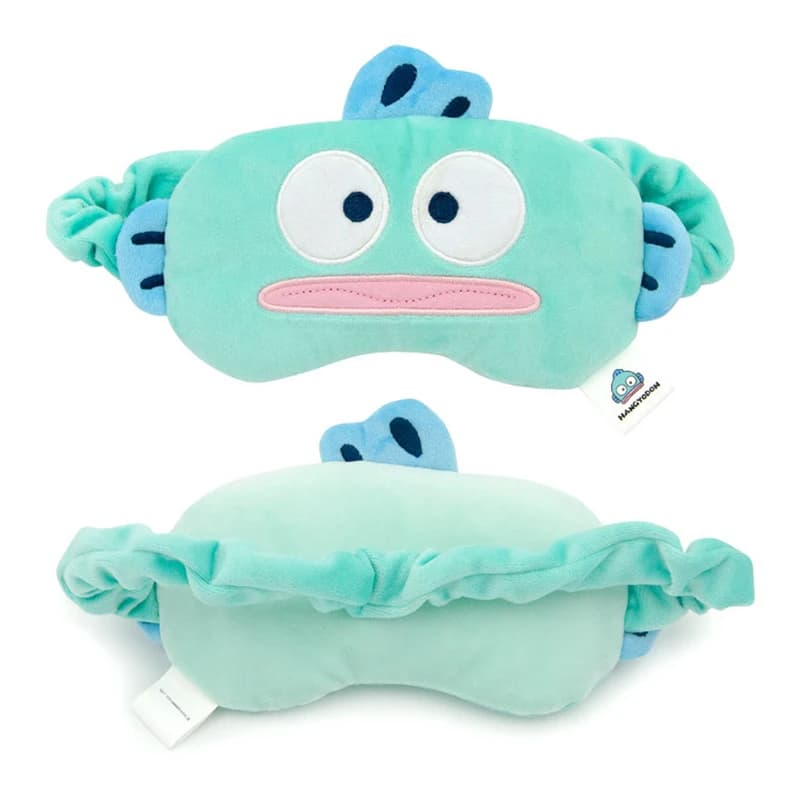 Mascherina per Occhi Anime Cartoon Nap Blackout, Fascia per Lavaggio Viso, Patch per Occhi in Peluche, Materiale Ultra-Morbido, Mascherina Sanrio Hangyodon, Regalo per Bambini