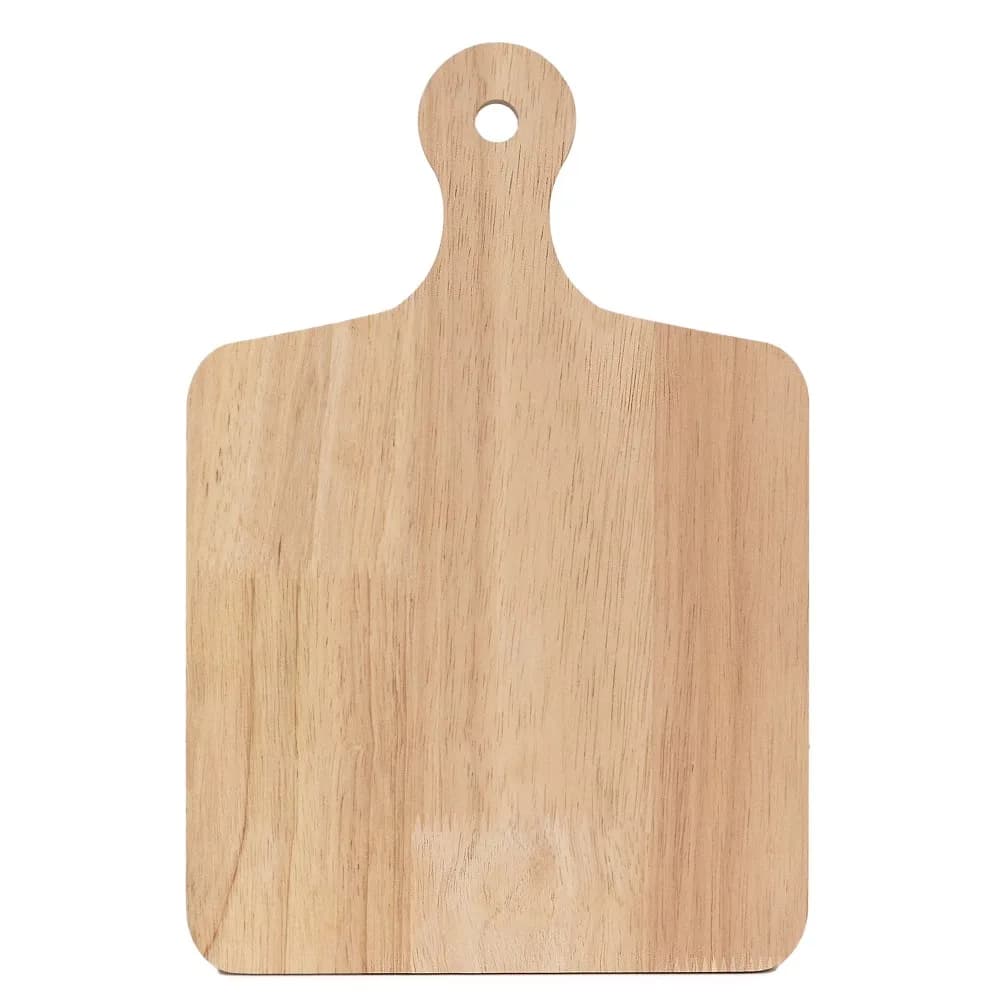Square Wooden Cutting Board with Removable Handle Extra Large Thick Butcher Block Serving Tray for Kitchen Countertop Charcuterie Cheese and Bread Natural Wood Chopping Board for Meat Vegetables and Fruits