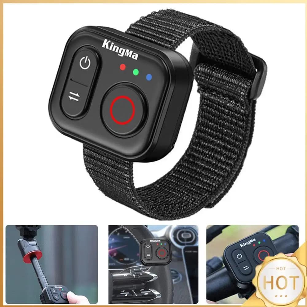 BT Remote Control for Action Camera, Selfie Accessories, Compatible with DJI Osmo 360/Action 6/5 Pro/4 and Insta360 X5/X4/X3