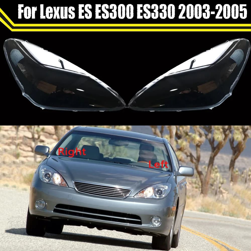 Car Front Headlight cover For Lexus ES ES300 ES330 2003 2004 2005 Headlamps Transparent Lampshades Lamp Light Lens Glass Shell