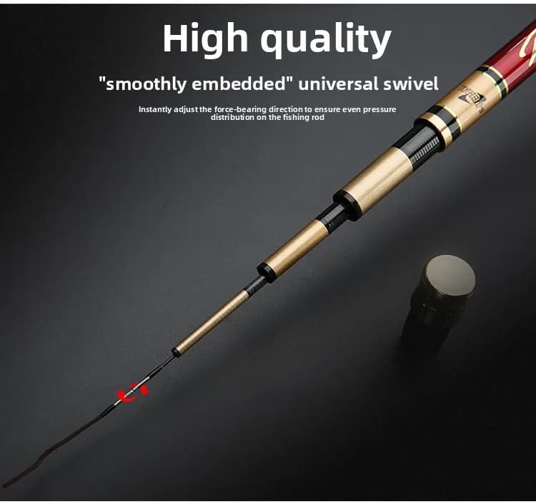 Canna da Pesca Blood Unicorn, Canna da Carpa in Carbonio Ultra-leggera e Super Resistente 28 Toni 19 Toni Set Lungo