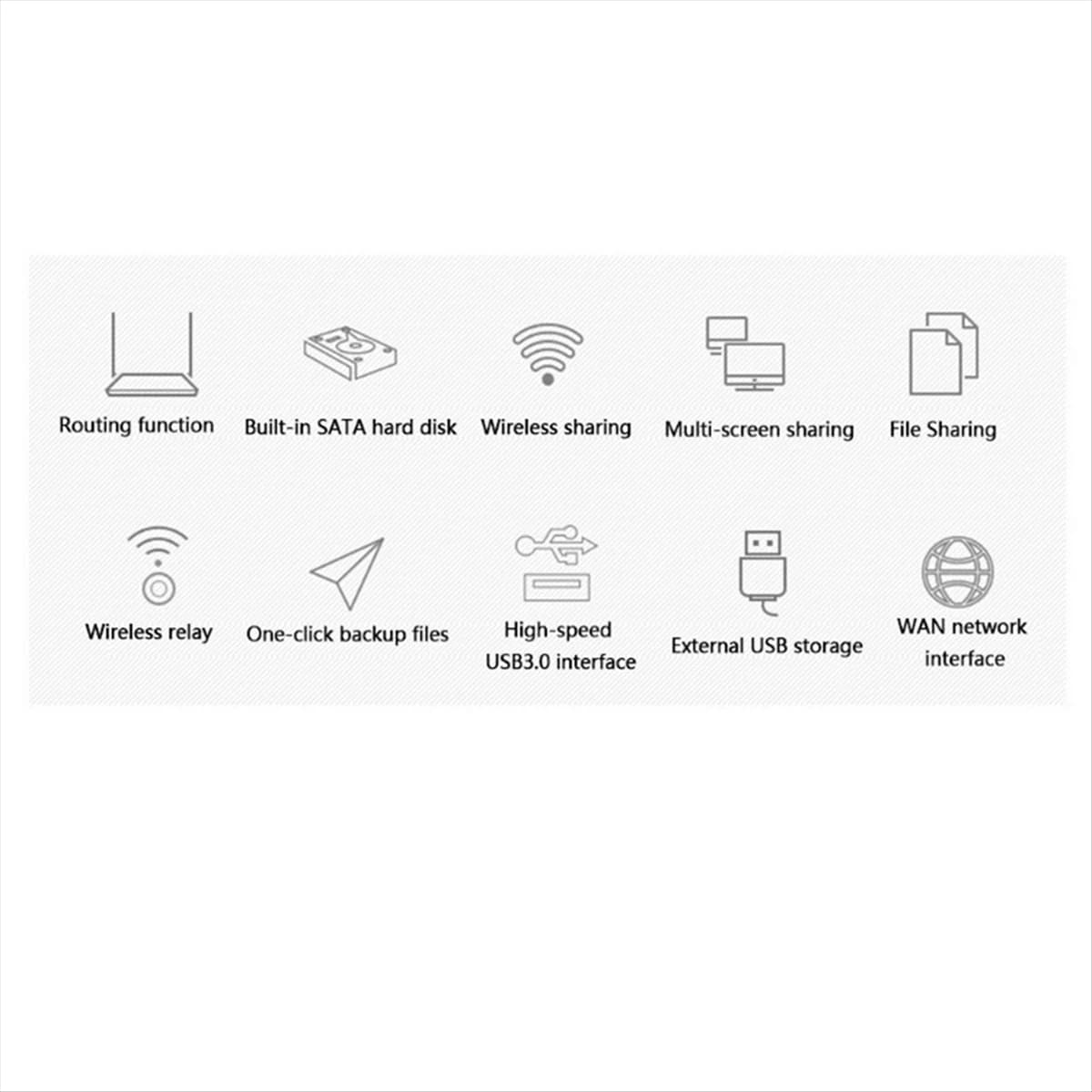 L67A Pro Custodia portatile da 3,5 pollici HDD SSD portatile USB3.0 Rj45 Ethernet NAS Server di streaming di rete per custodia SPINA UE