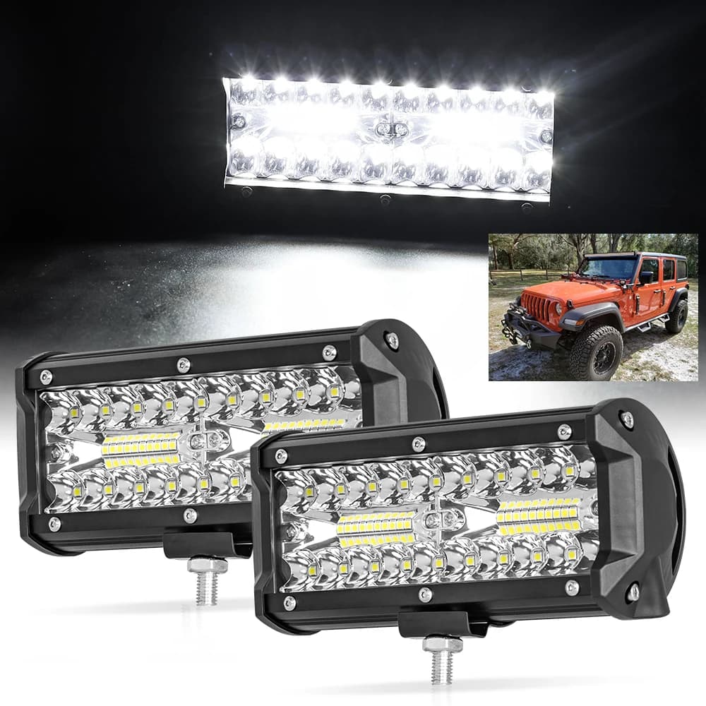 12V 24V Faro Camion Trattore agricolo Barca SUV ATV Barra luminosa/Luce da lavoro Auto Barra luminosa a LED Offroad 4x4 Faretti Fendinebbia