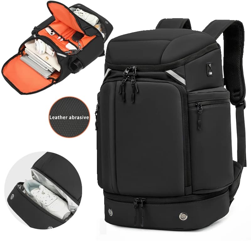 Men's large capacity casual sports lightweight laptop bag, business travel backpack