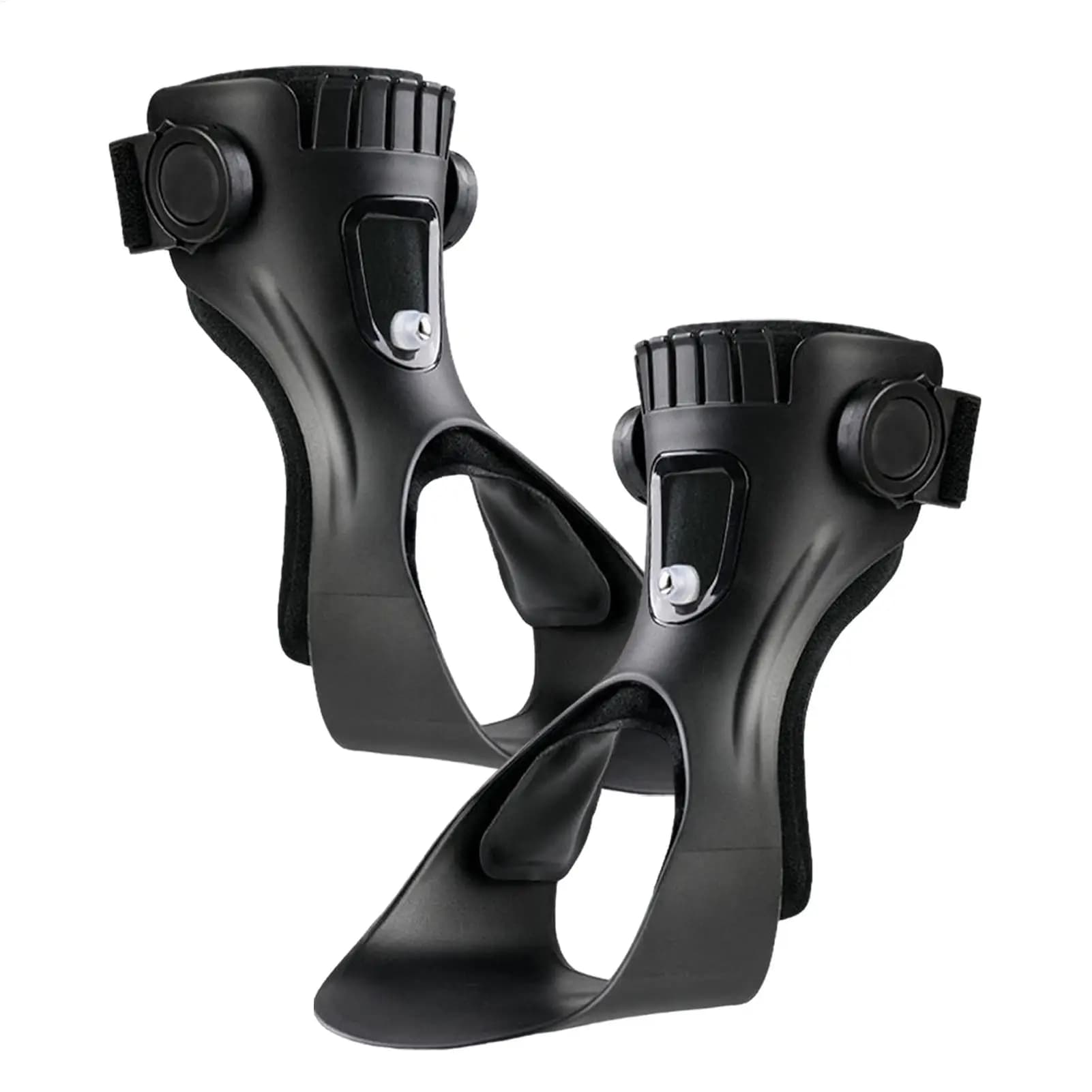 1 pz Ortesi per piede cadente AFO/FO, supporto per caviglia con fibbia regolabile confortevole per emiplegia, ictus, camminata con le scarpe