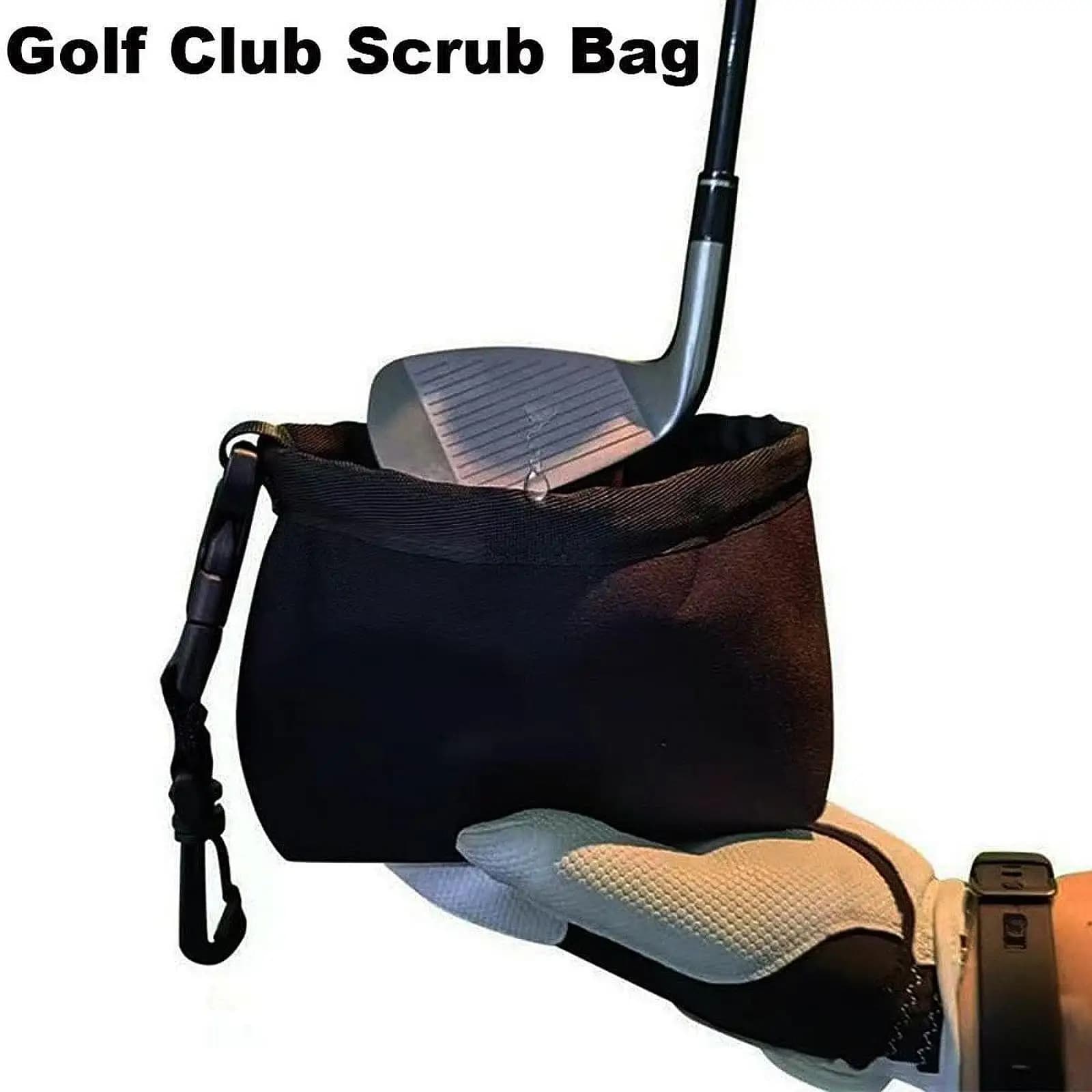 Borsa Lavapalline da Golf Riutilizzabile con Clip Staccabile, Pochette Compatta in Nylon per Attrezzatura e Accessori Essenziali da Golf