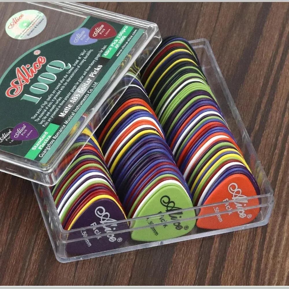 Plettri per chitarra multicolori 50/100 pezzi plettri per chitarra in plastica Premium ABS misti per chitarre elettriche acustiche basso o Ukulele