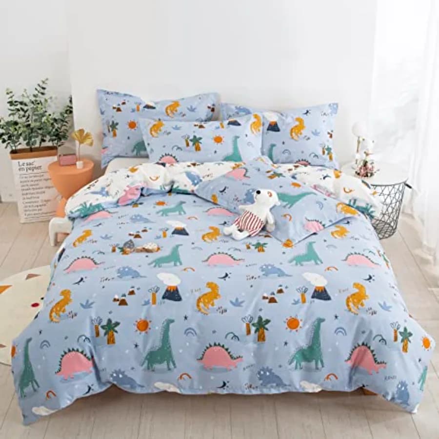 Set 100% Cotton White Reversible for Boys and Girls, 2 Pieces, Ultra Soft and Breathable