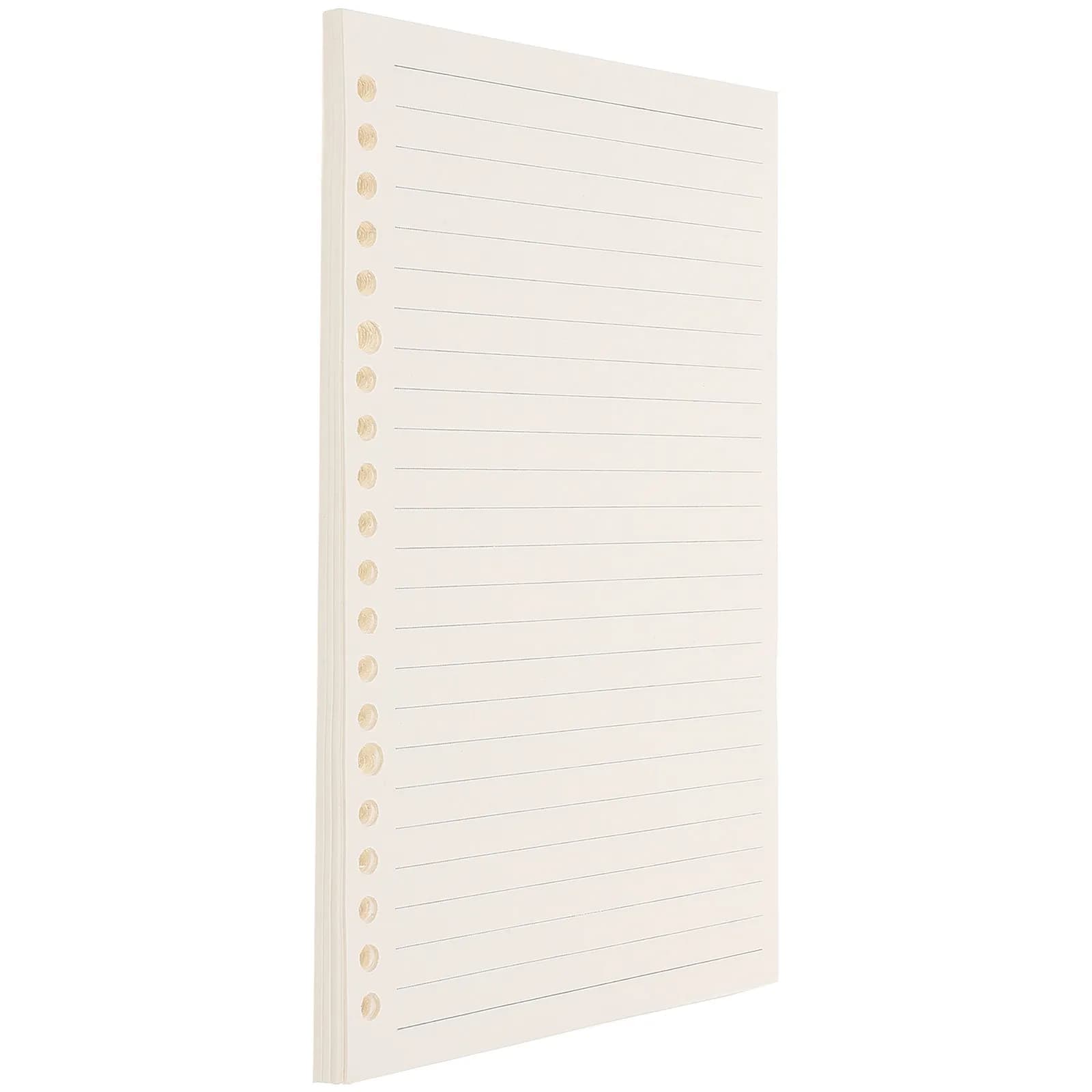 60Pcs A5 Grid Refill Paper 20 Hole Punched Thickened 120Gsm Loose Leaf for Binder Journal Planner Notebook Student Designer
