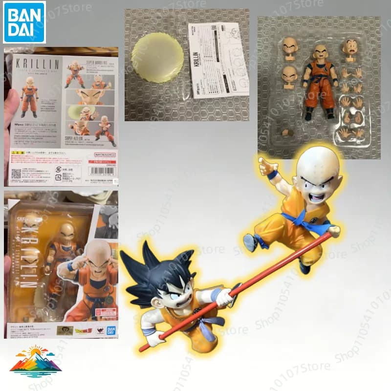 【DISPONIBILE】Collezione originale di action figure anime di Bandai SHF Krillin Dragon Ball Z