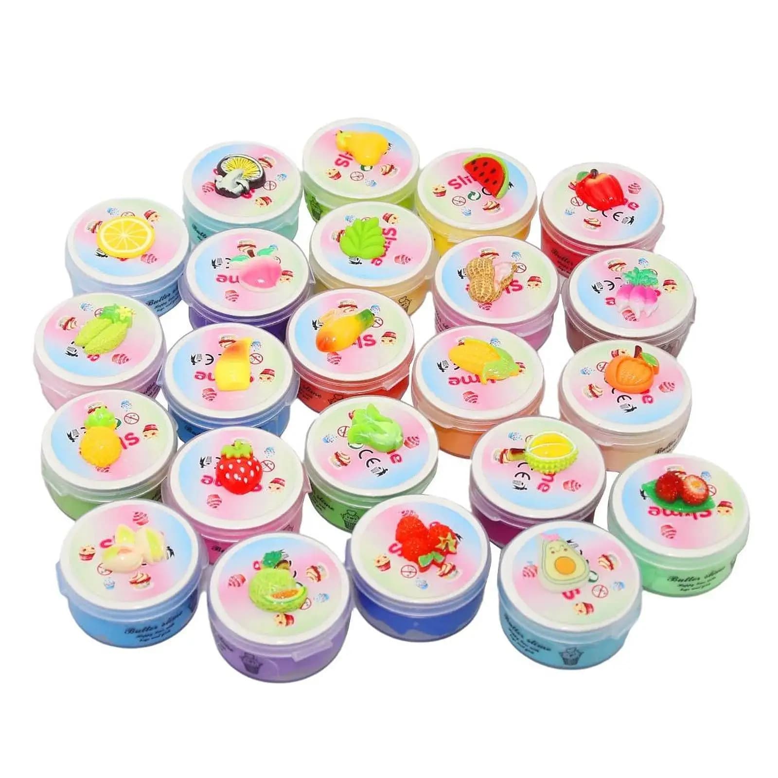 DIY Butter Slime Kits Party Favor Supplies Non Sticky Cotton Mud Clay Colorful Stretchy Sensory Toy for Kids Arts Projects