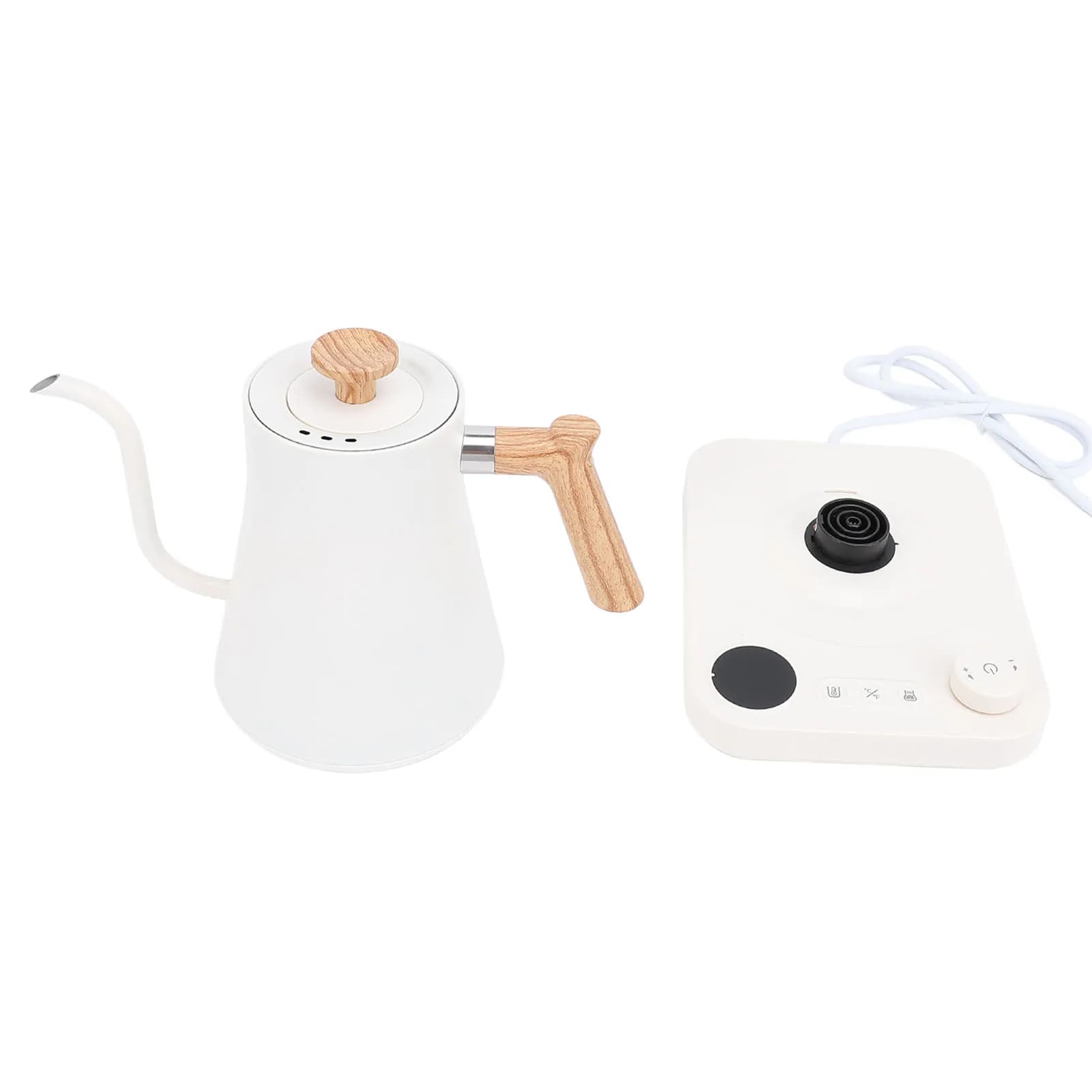 1200W Electric Gooseneck Kettle Stainless Steel Digital Temperature Control LCD Display And Timer for Fast Boil Coffee Pour over