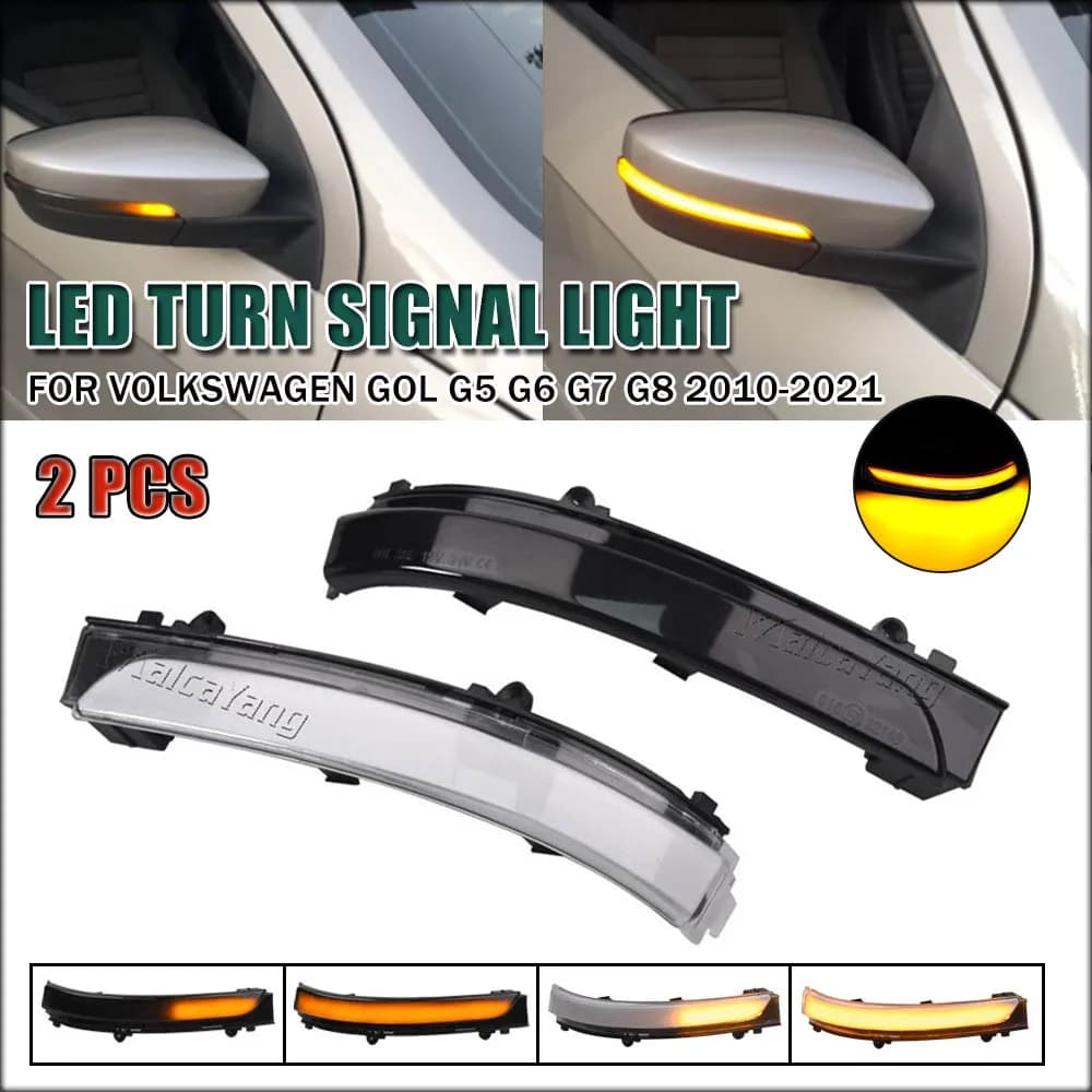 Per VW Jetta Voyage Saveiro G6 G7 Gol Geracao 6/7/8 UP Spacefox LED Indicatore di direzione dinamico Indicatore di sequenza dello specchietto laterale
