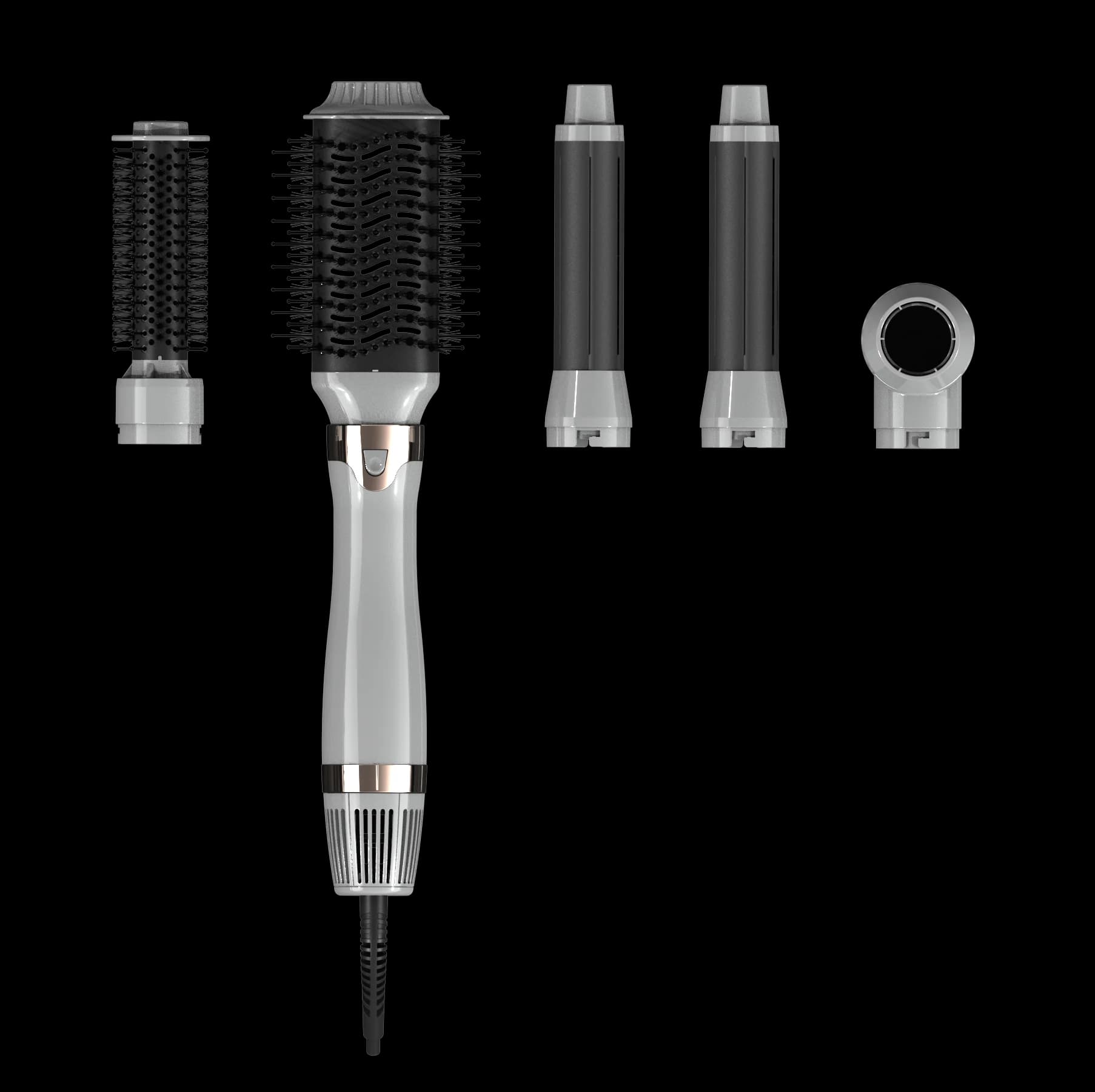 New Electric Hair Dryer 5 in 1 Professional Styler Full Hot Air Brush 5 in 1