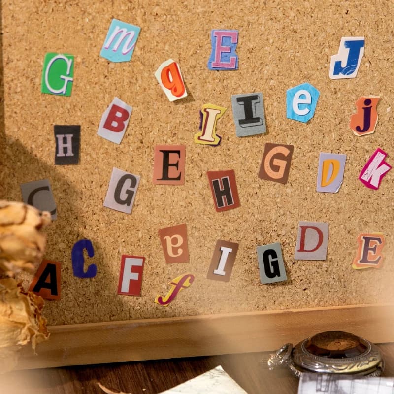 Belated Letter Series Vintage Letter Number Landscape Sticker Creative DIY Journal Material Collage Scrapbooking Stationery