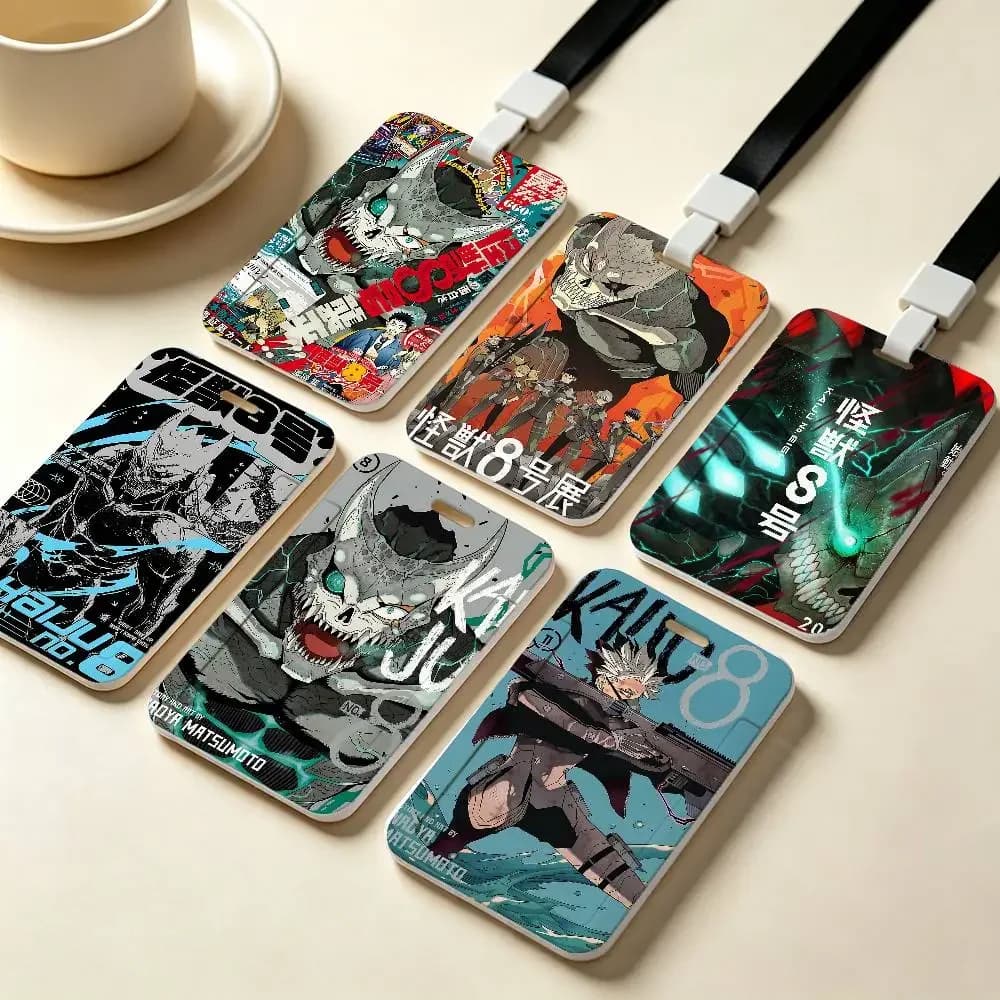 Animation K-Kaiju No NFC Contactless Sliding Card Sleeve For Student Cards, Bus Cards, ID Cards, And Work Permits