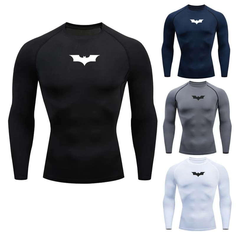 Magliette sportive da corsa per la primavera e l'autunno, abbigliamento sportivo, top, t-shirt da palestra a compressione, asciugatura rapida, maglietta fitness a maniche lunghe da uomo