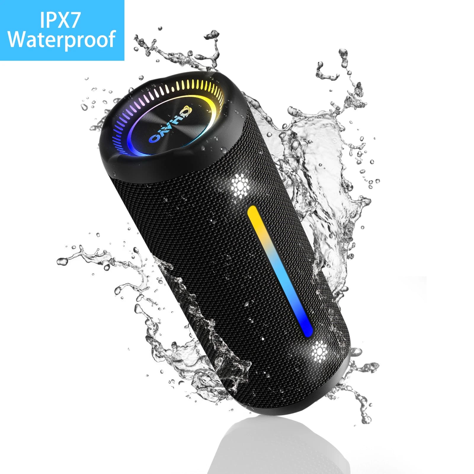 OHAYO X10max Altoparlante Bluetooth portatile - Impermeabile IPX7, Accoppiamento stereo wireless, 25 ore di riproduzione, Suono forte 24 W, 25 W