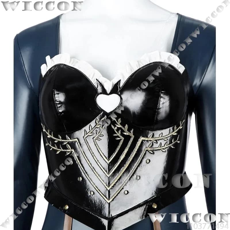 Eiselin Hulkenberg Royal Knight Metaphor Game: ReFantazio Cosplay Costume Wig Jumpsuit Elf Shoes Halloweek Women's Dress;3,c'5.b;8'
