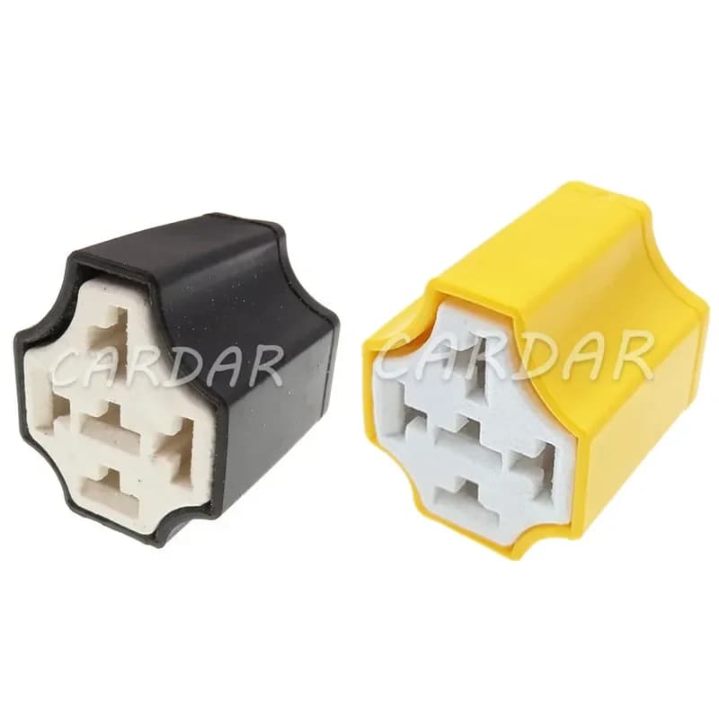 1 Set 5 Pin Auto Supporto Relè In Ceramica Prese Relè Ad Alta Temperatura AC Montaggio Lampada Della Luce Lampadina Faro Connettore di Estensione