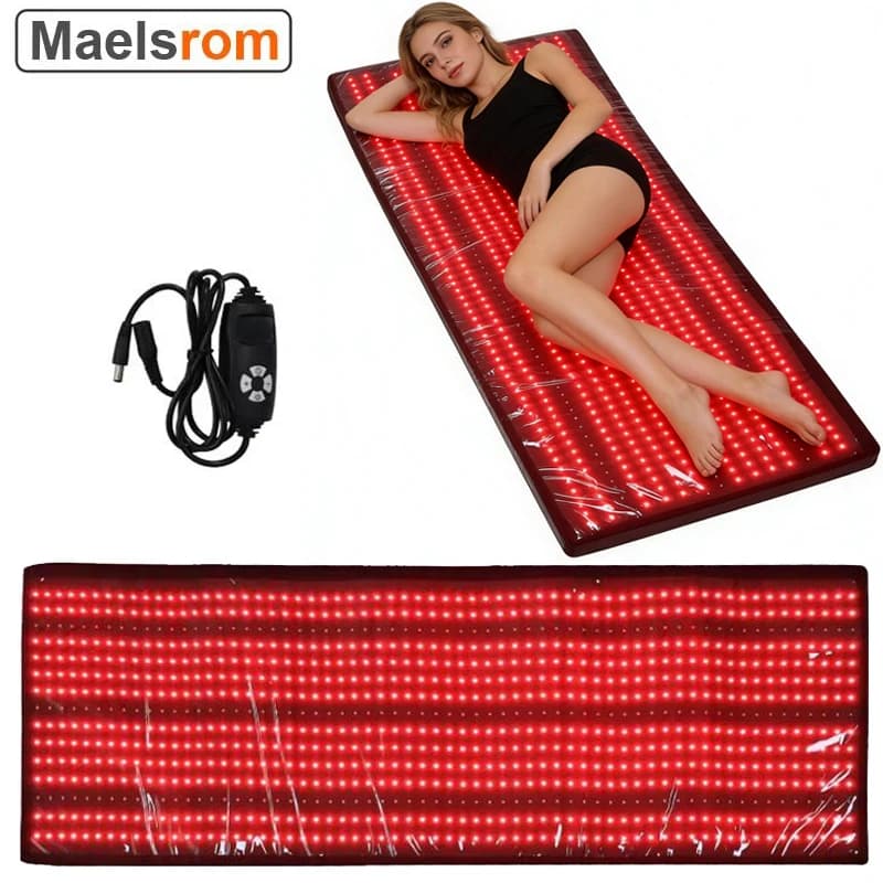 Red Light Therapy Belt with 945 LEDs, Yoga Mat for All Body 660nm and 850nm, Infrared Mat for Relieving Pain and Relaxing Muscles