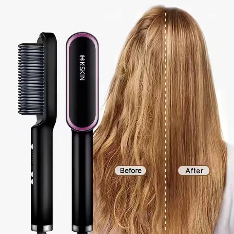 2in1 Hair Styler Straighten Coils Warm Fast Heating Ceramics Negative Ions Bigodino Hair Plate Anti-Scoiling Tools For Styling