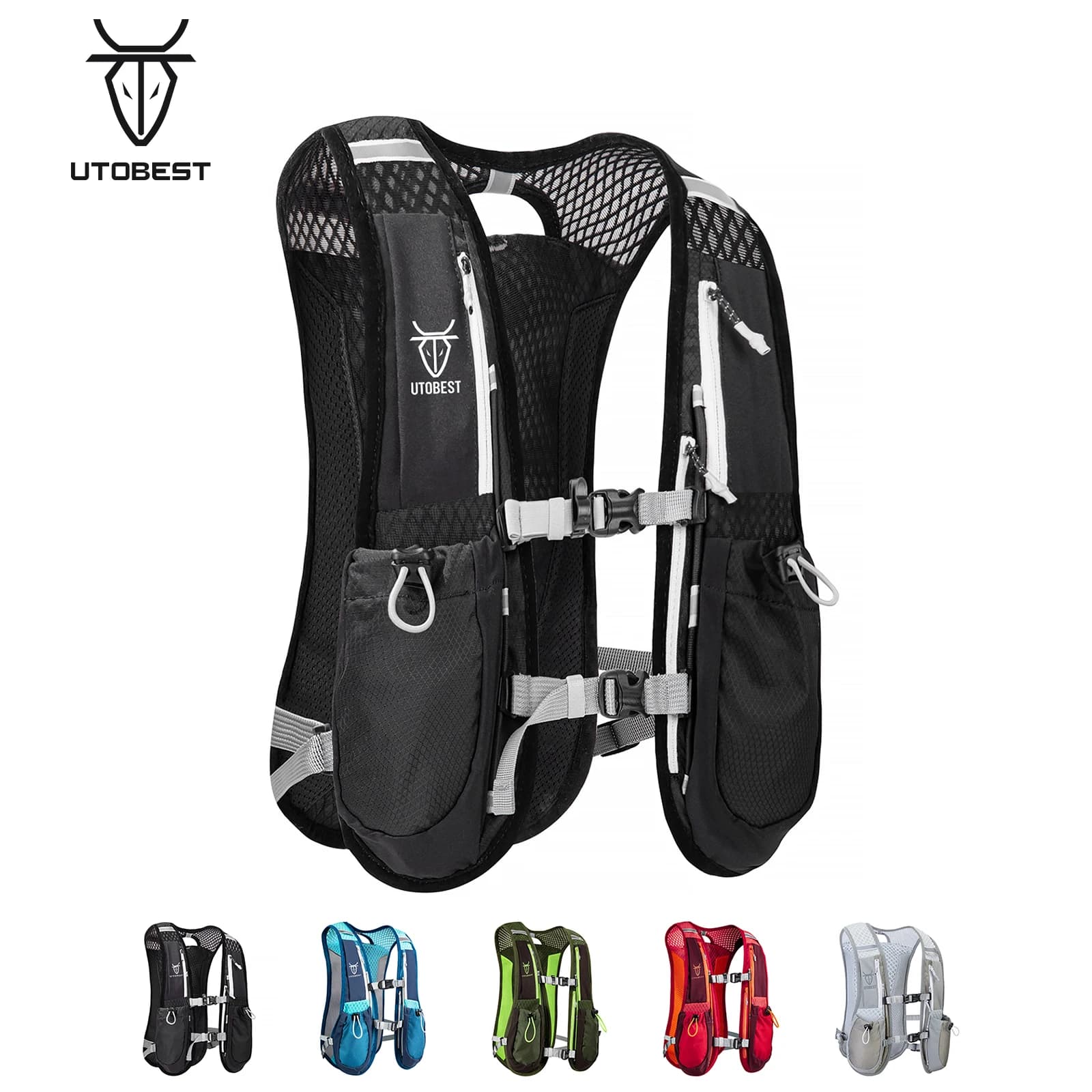 UTOBEST Trail Running Backpack 5L ultralight hydration vest breathable functional package for cycling marathon hiking